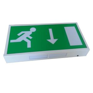 China Indoor Steel Casing LED Running Man Exit Sign Wall Surface Maintained Operation factory