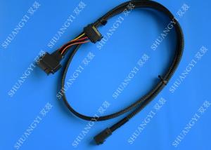China SFF 8639 To SFF 8643 Serial Attached SCSI Cable , Black SAS 68 Pin SCSI Cable factory