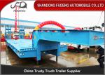 Transport 60ton With 3 Axles Heavy Duty Equipment Lowboy Trailer Optional