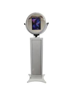 China IPad 360 Photo Booth Machine Slow Motion RGB LED Light Magic Selfie Mirror Booth factory