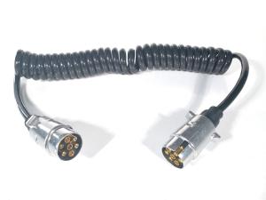 China European Trailer Hitch Cables 7 Pole N Type With Metal Plug , ISO 1724 Certification factory