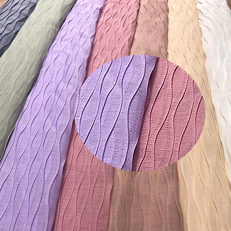 80gsm Chiffon Jacquard Crepe Fabric