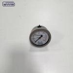2.5 Inch Axial Liquid Filled Pressure Gauge Vibration Proof All Stainless Steel