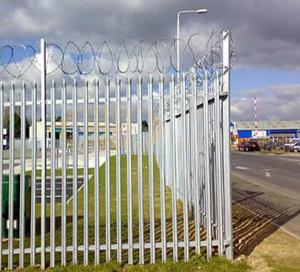 China Customized Outdoor Steel Palisade Fencing Zinc Plating Security Morden factory