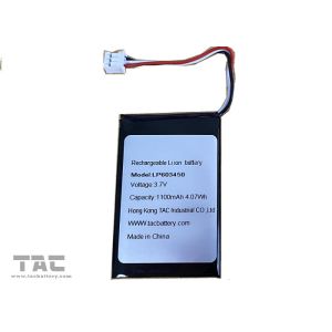 1100mah Polymer Lithium Ion Batteries 3.7V Pouch Cell 603450
