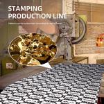 Custom Decor Embossed Metal Sheets Water Ripple Stainless Plate 1000mm Width