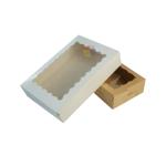 Recycled Kraft Paper Food Paper Gift Box Takeaway Custom Pastry Boxes