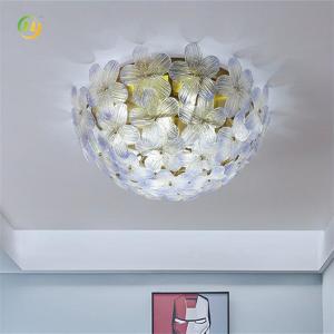 China Modern Indoor Restaurant Ceiling Lamp With Three Colors Adjustable Beautiful Flowers factory