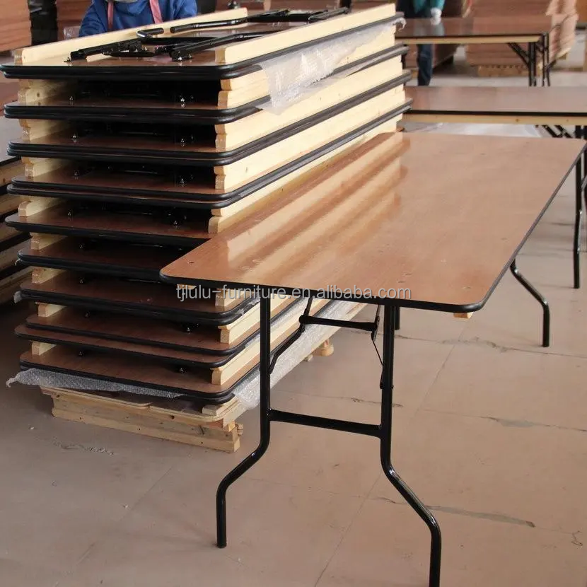 Industrial Style Iron Wood Restaurant Dining Tables Wood Folding Dining Table Customized for Home Furniture Market Needs
