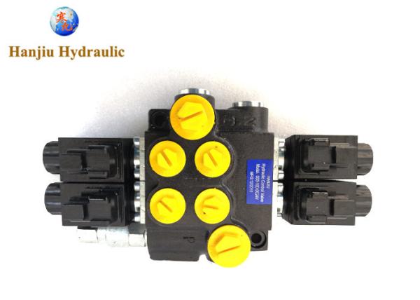 2 Bank Hydraulic Solenoid Control Valve 13gpm 24 Volt Dc Manual Directional