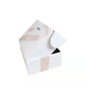Plain Recycled cardboard Shoe Packaging Box UV Coating Embossing