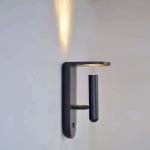 With wall lights adjustable angle bedside reading light bed hotel headboard wall