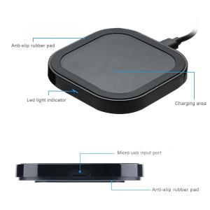 China Universal Micro Usb Charger For Cell Phone Car Charger Wireless Charger 5W Double Coils Wireless Mobile Phone Charger factory