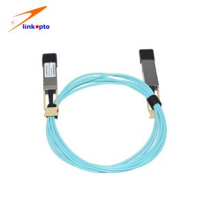 China ISO9001 OM3 20M 100G QSFP28 AOC Active Copper Cable factory