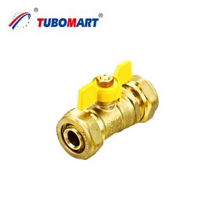 China PN25 Brass Copper Male Female 1/2&quot; Brass Ball Valves For Pex Al Pex Pipe OEM factory
