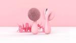 300mAh Blue Silicone Facial Cleansing Brush Electric