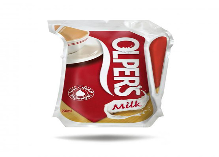 China Laminated Plastic Round Shaped Pouch Stand Up For Hot Water Liquid Package factory