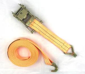 China Customized Length Heavy Duty Cam Buckle Lashing Straps , Car Lashing Straps factory