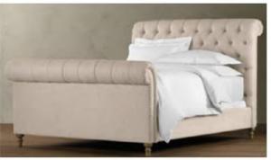 China C-018 fabric upholstery soft king/queen size bed factory