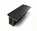 Black Color Aluminium Door Profiles Square ， Aluminum Round For Sliding Glass