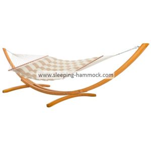 All Weather Soft Polyester Pillow Top Hammocks , Sand Wave Double Hammock With