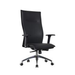 China 6020 Metal Executive Real Leather Office Chair BIFMA Tilt Swivel 3D factory