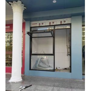 Safe Habitat Folding Window Incorporating Ultraviolet Patterns Visible Only to