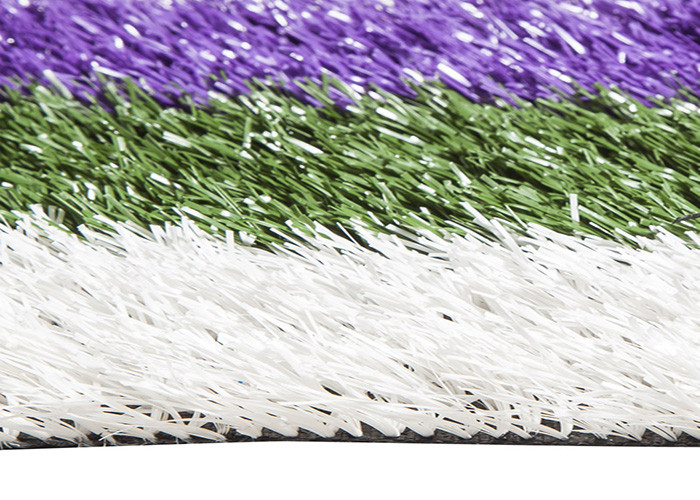 Smooth Coloured Tennis Court Artificial Turf , Coloured Fake Grass UV Resistance
