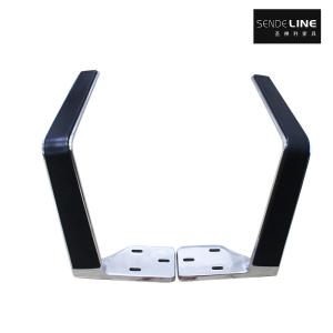 China Standard Installation Position Office Chair Armrest Replacement With Aluminium Alloy Polishing Color Finish factory