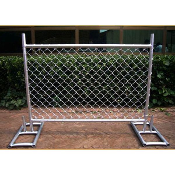 China Cross Brace Chain Link Builders Security Fencing Hot Galvanized Surface factory