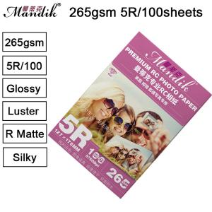 China Silky Surface 5R Two Sided Waterproof RC Photo Paper factory