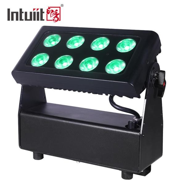 ROSH Battery Powered LED Stage Lights RGBWA + UV 6 In 1 RGBW Led Flood