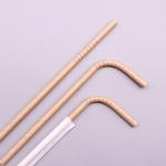 Biodegradable Kraft Wrapped Drinking Straws Paper Smoothie Straws 6mm 19.7cm