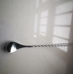 Cocktail Stirrer Stainless Steel Bar Spoon With Fork , Corrosion Resistance