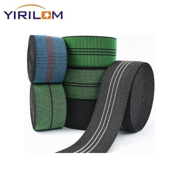 China Customized Polyester Webbing Jacquard Webbing Sofa Elastic Webbing factory