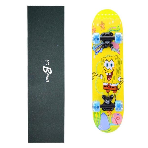 YOBANG Spongebob Complete Mini Cruiser Skateboard PVC Wheel 608z Bearing for