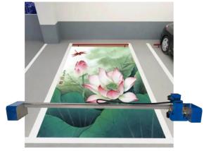 China Floor Ground Parking Plot 2.4m Multifunction Flatbed Printer 3d Picture 2880 Dpi Uv Ink factory