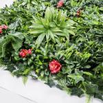 Plastic Hedge Boxwood Artificial Wall Panel Plant Anti UV