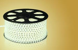 China SMD 3528 60LED/M 220V 4.8W/M Warm White LED strip light factory