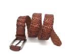 Casual 40mm Mens Braided Leather Belt For Jeans