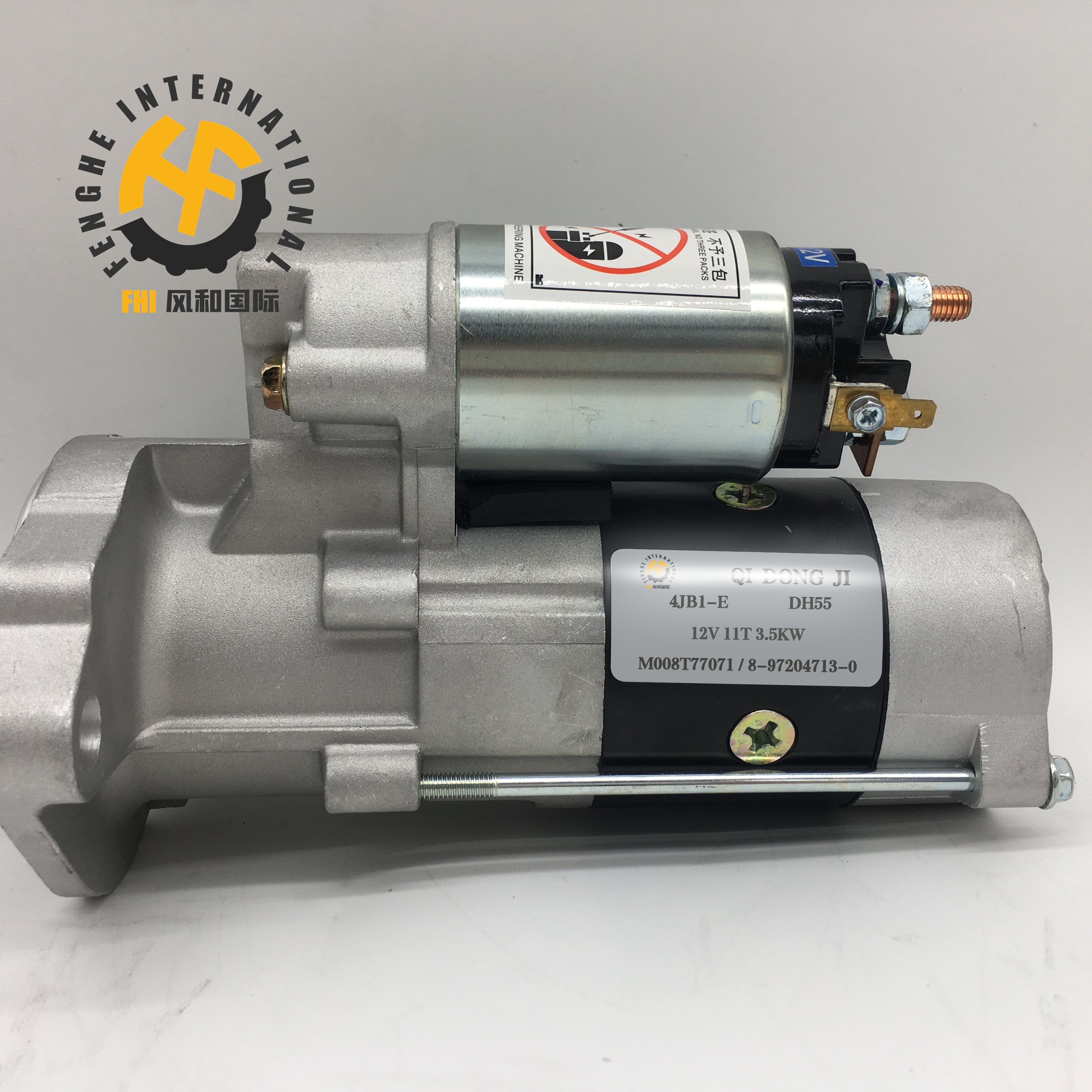 M008T77071 Generator Starter Motor For ISUZU DH55 3.5KW Power 8-97204713-0
