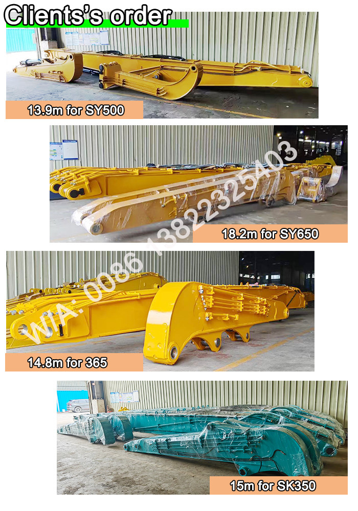 Q355B Heavy Equipment Piling Boom Arm For Cat Hitachi Komatsu Excavator