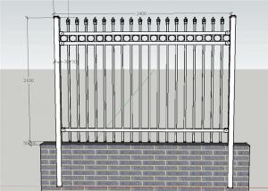 China Ornamental Picket Steel Fence Panel / Black Steel Fence / Ornamental Steel Fence factory