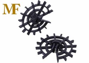 China Wheel Concrete Plastic Rebar Cage Spacers Position Reinforcement Cages ISO9001 factory