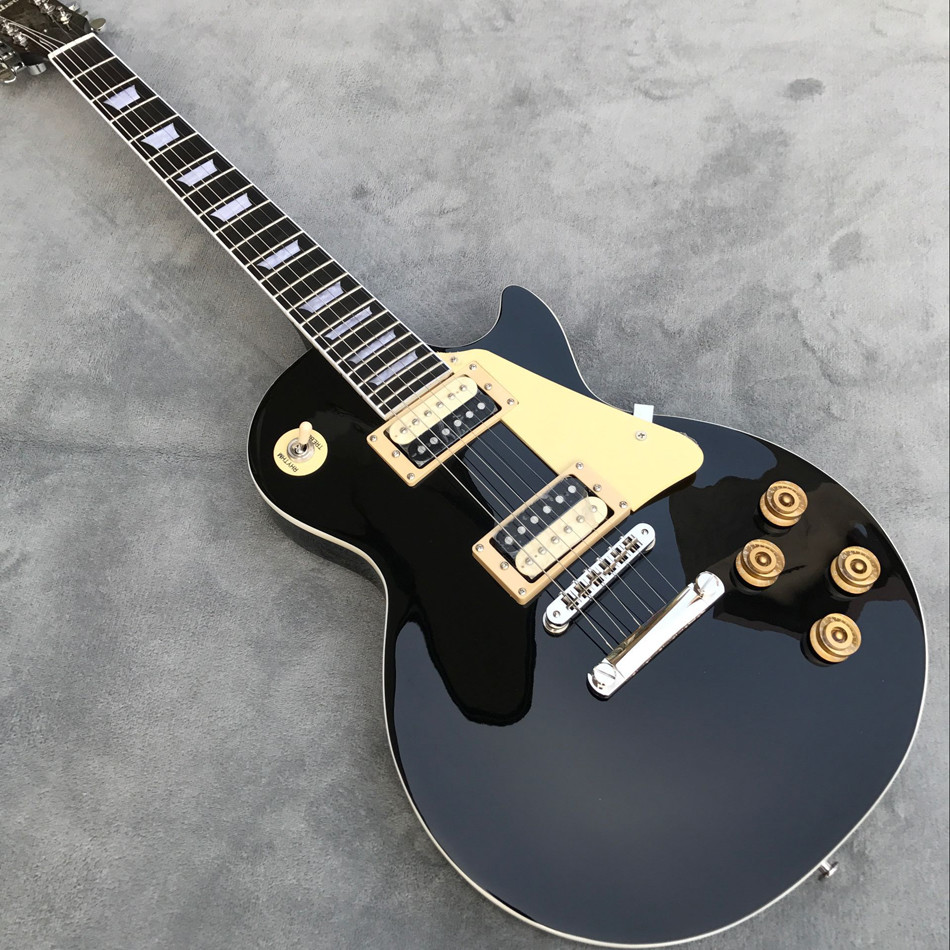 Black 1959 R9 LP standard electric guitar, ebony electric guitar, adjust adjacent Matic bridge