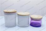 wedding decorative glass candle holder with rose gold lid