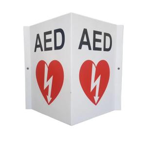 China Durable Plastic / Metal AED Wall Sign With Excellent Anti Fading Ability factory