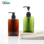 280ML Transparent Shampoo Bottle Square Flat Plastic Lotion Spray Bottle Screen