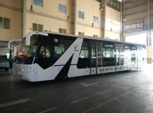 China Aluminium Body 14 Seat 112 passengers capacity airport apron bus factory