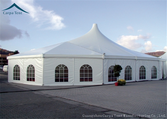 White Aluminium Frame Tents Wind Resistant 20m * 25m For Wedding Party